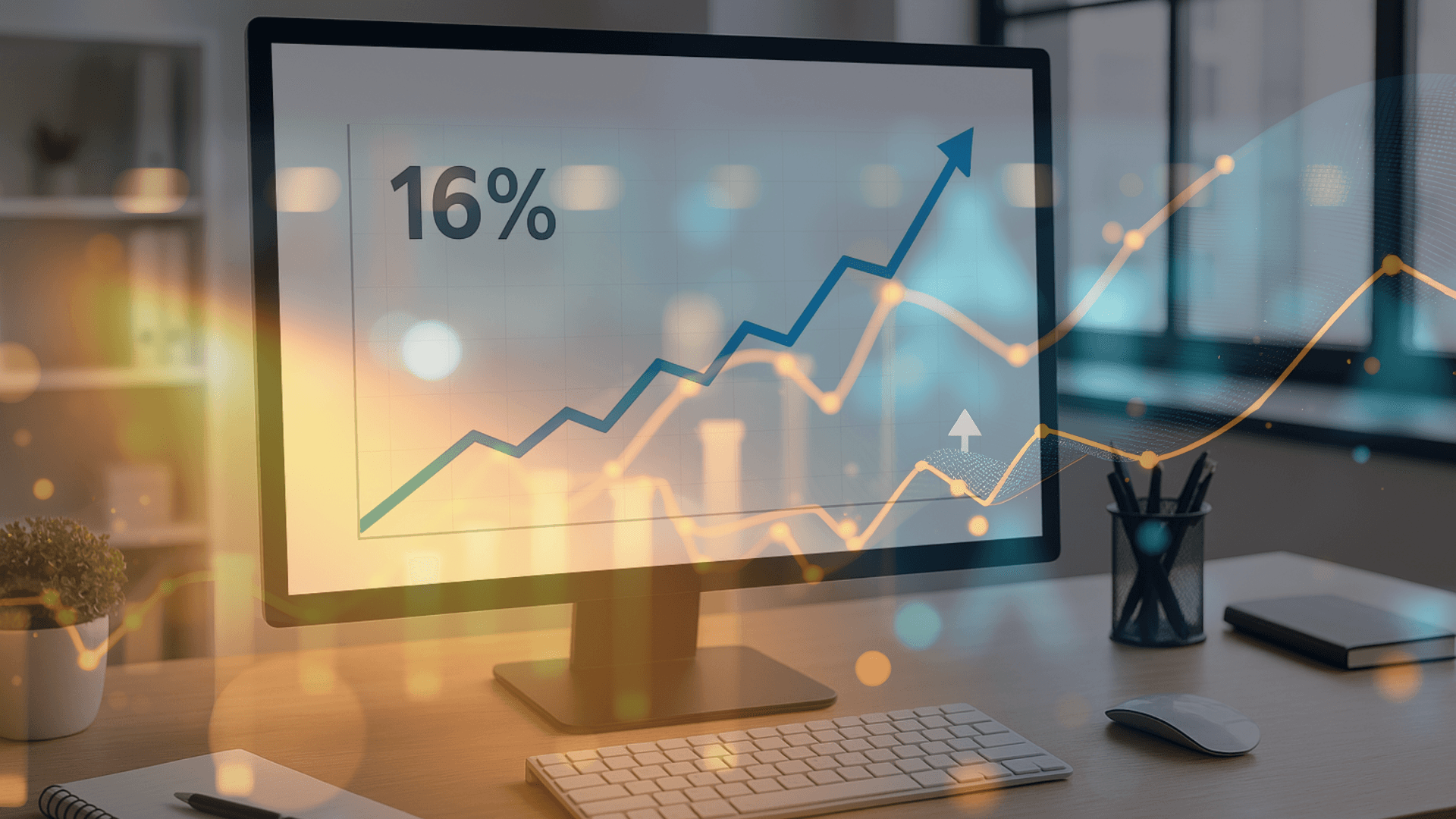 Profit margin is increasing over time chart